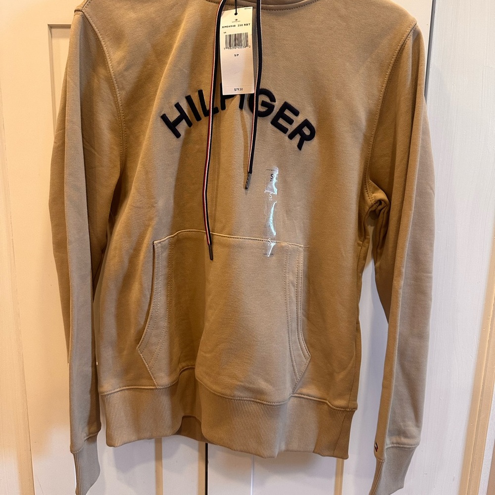 Tommy Hilfiger Men's Beige Hooded Sweater
